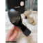 Chanel Heel 7.5cm Patent Leather Sandals Beige 2022
