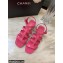 Chanel Heel 4.5cm Patent Leather Sandals Fuchsia 2022