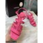 Chanel Heel 4.5cm Patent Leather Sandals Fuchsia 2022