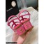 Chanel Heel 4.5cm Patent Leather Sandals Fuchsia 2022