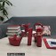 Dolce & Gabbana Heel 15cm platform 5cm sandals Patent Red 2022