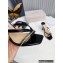 Jimmy Choo Heel 8.5cm Maelie PVC and Leather Thong Mules Black 2022