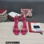 Dolce & Gabbana DG Logo Heel 10.5cm Chain sandals Fuchsia 2022