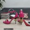 Dolce & Gabbana DG Logo Heel 10.5cm Chain sandals Fuchsia 2022