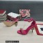 Dolce & Gabbana DG Logo Heel 10.5cm Chain sandals Fuchsia 2022