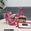 Dolce & Gabbana DG Logo Heel 10.5cm Chain sandals Fuchsia 2022