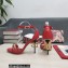 Dolce & Gabbana DG Logo Heel 10.5cm Chain sandals Red 2022