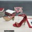 Dolce & Gabbana DG Logo Heel 10.5cm Chain sandals Red 2022
