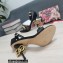 Dolce & Gabbana DG Logo Heel 10.5cm Chain sandals Black 2022