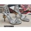 Dolce & Gabbana DG Logo Heel 10.5cm Chain sandals Metallic Silver 2022