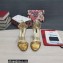 Dolce & Gabbana DG Logo Heel 10.5cm Chain sandals Metallic Gold 2022