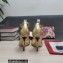 Dolce & Gabbana DG Logo Heel 10.5cm Chain sandals Metallic Gold 2022