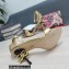 Dolce & Gabbana DG Logo Heel 10.5cm Chain sandals Metallic Gold 2022