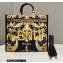Fendi x Versace Sunshine Medium Shopper Bag Fendace Printed Black 2022