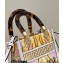 Fendi x Versace Mini Sunshine Shopper Bag Fendace Printed White 2022