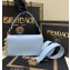 Fendi x Versace Fendace Brooch Baguette Bag Light Blue 2022