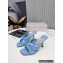Jimmy Choo Heel 8.5cm Avenue Nappa Leather Mules Light Blue 2022