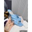 Jimmy Choo Heel 8.5cm Avenue Nappa Leather Mules Light Blue 2022