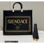 Fendi x Versace Sunshine Medium Logo Shopper Bag Fendace Printed Black 2022