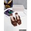 Jimmy Choo Heel 8.5cm Avenue Nappa Leather Mules Brown 2022