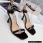 Jimmy Choo Heel 8.5cm Patent Sandals Black 2022