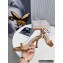 Jimmy Choo Heel 8.5cm Patent Sandals Brown 2022