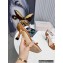 Jimmy Choo Heel 8.5cm Patent Sandals Brown 2022