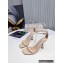 Jimmy Choo Heel 8.5cm Patent Sandals Beige 2022