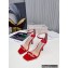 Jimmy Choo Heel 8.5cm Patent Sandals Red 2022