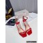 Jimmy Choo Heel 8.5cm Patent Sandals Red 2022