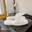 Chanel Logo Embroidery Slides Mules White 2022