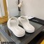 Chanel Logo Embroidery Slides Mules White 2022