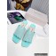 Jimmy Choo Heel 8.5cm Seher Woven Rope and Nappa Leather Thong Mules Turquoise Blue 2022