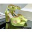 Jimmy Choo Heel 11.5cm Platform 3cm Gaia Sandals Satin Green 2022