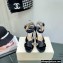 Jimmy Choo Heel 11.5cm Platform 3cm Gaia Sandals Satin Black 2022