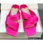 Jimmy Choo Narisa Satin Flats Sandals Fuchsia 2022