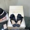 Jimmy Choo Narisa Satin Flats Sandals Black 2022