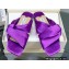 Jimmy Choo Narisa Satin Flats Sandals Purple 2022