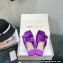 Jimmy Choo Narisa Satin Flats Sandals Purple 2022