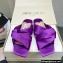 Jimmy Choo Narisa Satin Flats Sandals Purple 2022