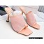 Jimmy Choo Heel 8.5cm Seher Woven Rope and Nappa Leather Thong Mules Pink 2022