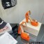 Jimmy Choo Heel 11.5cm Platform 3cm Socorie Sandals Satin with Pearl Detailing Orange 2022