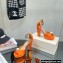 Jimmy Choo Heel 11.5cm Platform 3cm Socorie Sandals Satin with Pearl Detailing Orange 2022