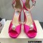 Jimmy Choo Heel 11.5cm Platform 3cm Socorie Sandals Satin with Pearl Detailing Fuchsia 2022