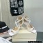 Jimmy Choo Heel Azia Leather Sandals Pearl 2022