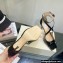 Jimmy Choo Heel Azia Leather Sandals Patent Black 2022