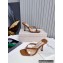 Jimmy Choo Heel 8.5cm Maelie PVC and Leather Thong Mules Brown 2022