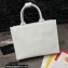 Dolce & Gabbana Small calfskin DG Daily shopper Tote Bag White/Black