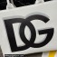 Dolce & Gabbana Small calfskin DG Daily shopper Tote Bag White/Black