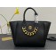 Versace La Medusa Chain Tote Bag Black/Gold